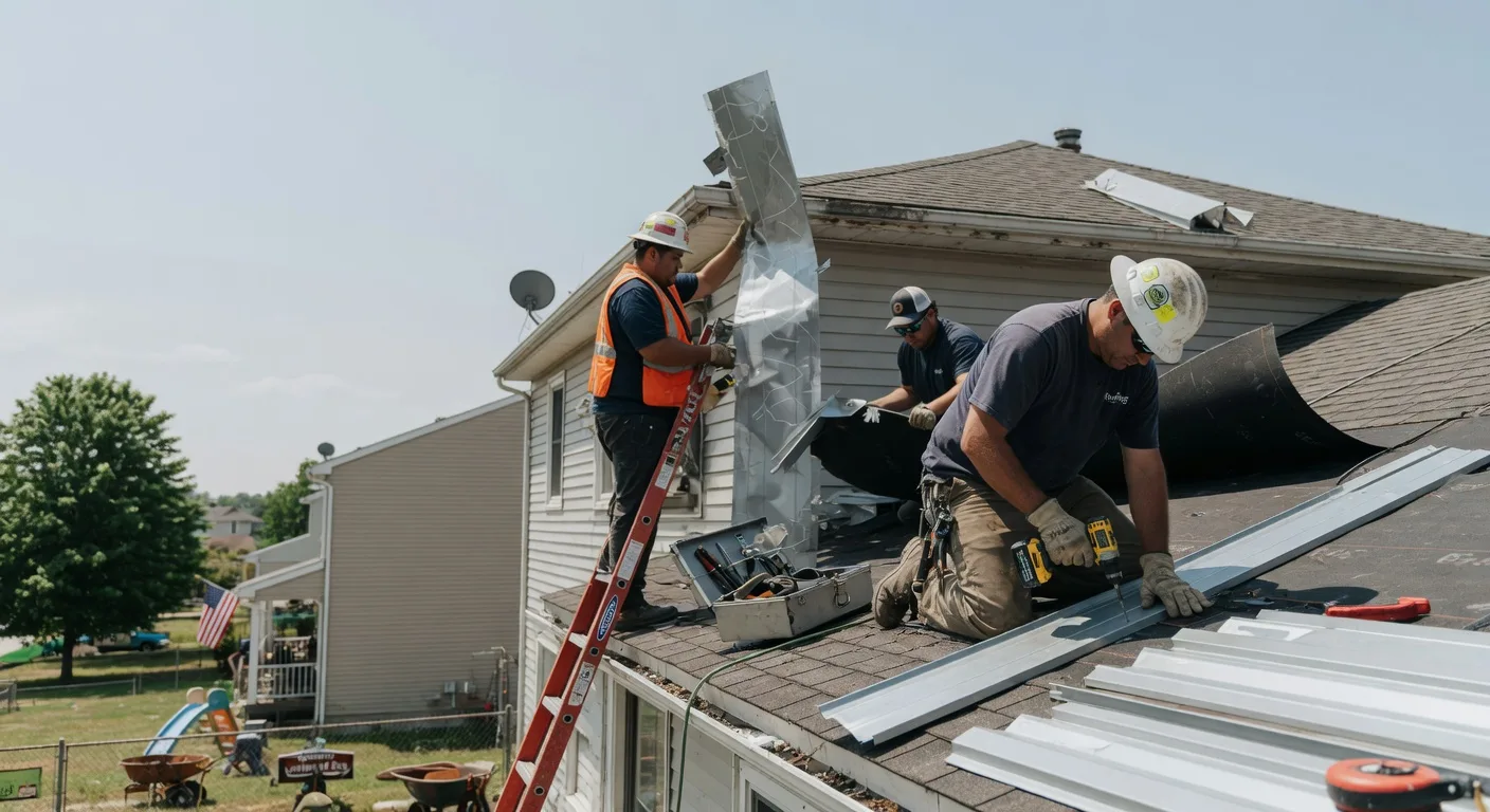 Storm Damage Metal Roof Repair in Sugar Grove, PA